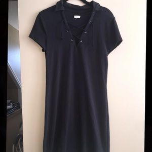 Hollister Collared Lace Up Dress